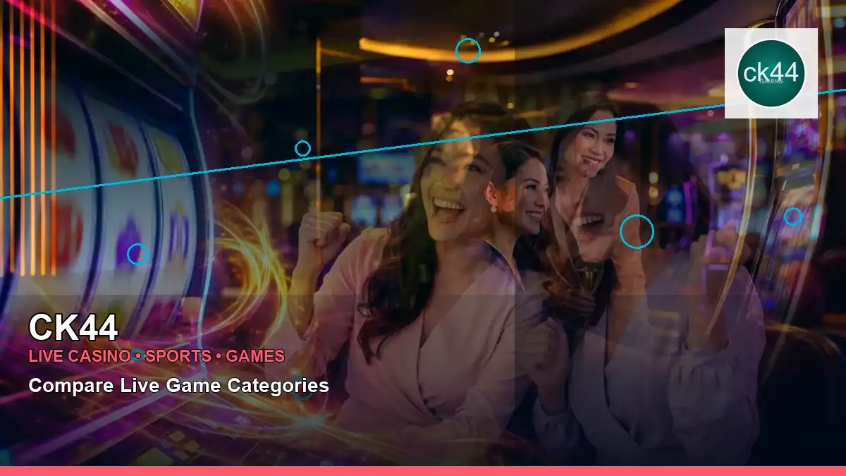 CK44 লাইভ ক্যাসিনো ও স্পোর্টস গেমস | Bangladesh live gaming — live casino showcase · 4 — sports events